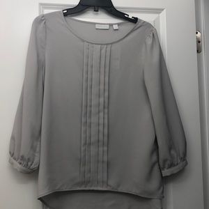 New York and Company Grey Blouse